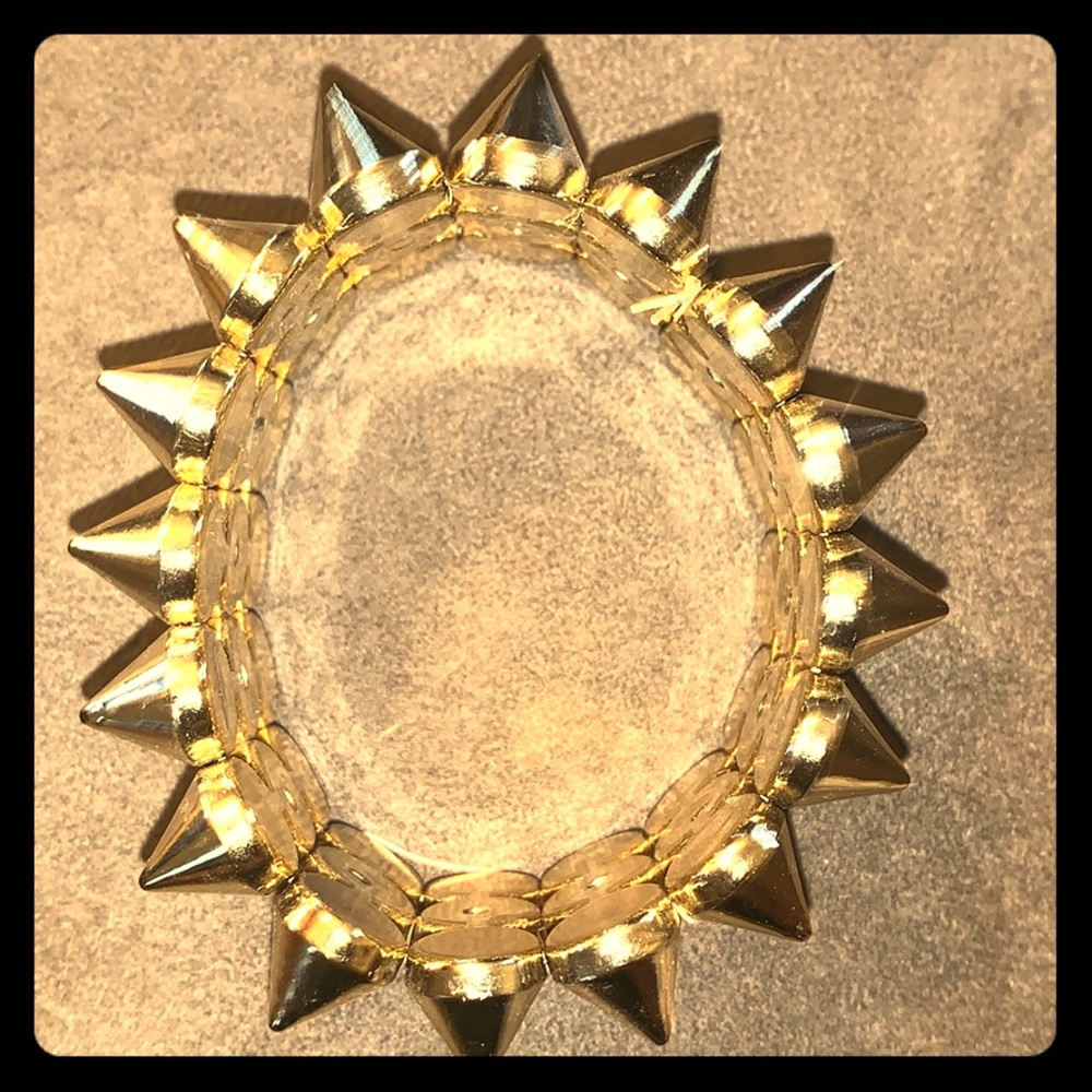 Gold spiked bangle